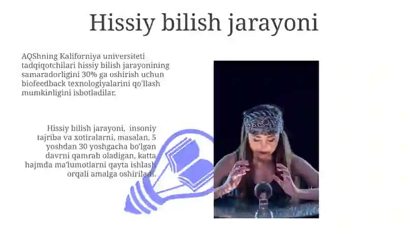 Hissiy bilish jarayoni 3