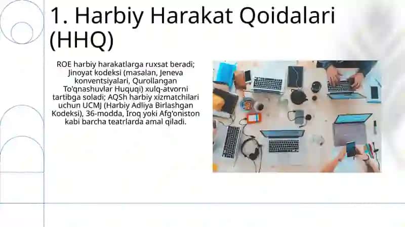 Harbiy jamoa: Huquqiy va axloqiy meʼyoriy munosabatlar 3