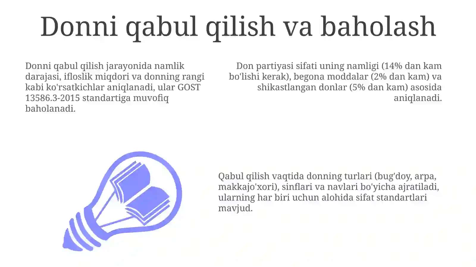 Dontortishbo'limigadonnitayyorlashvatozalashningtexnologikjarayonlarnituzish 3