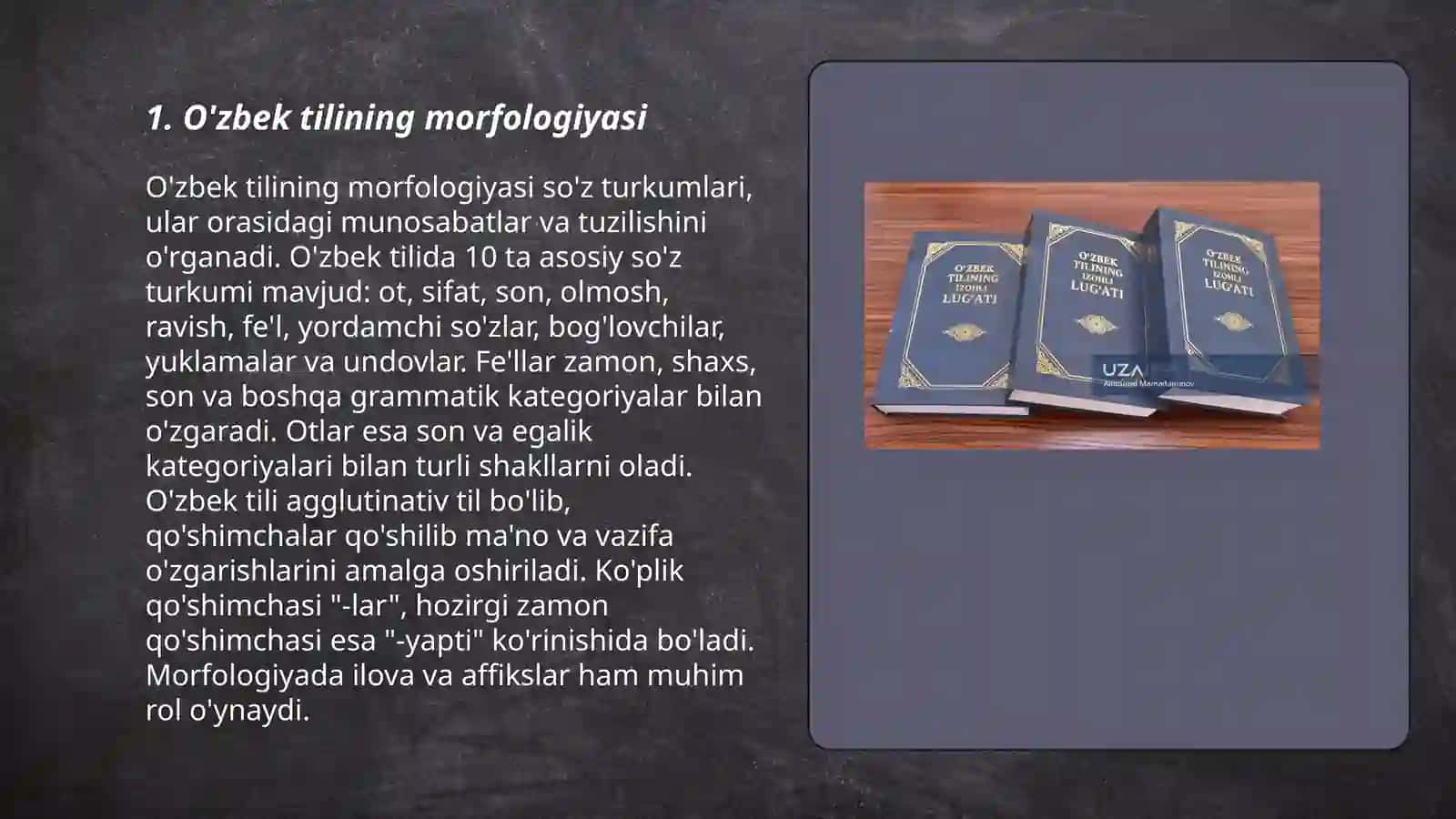 O'zbek tilining morfologiyasi 3