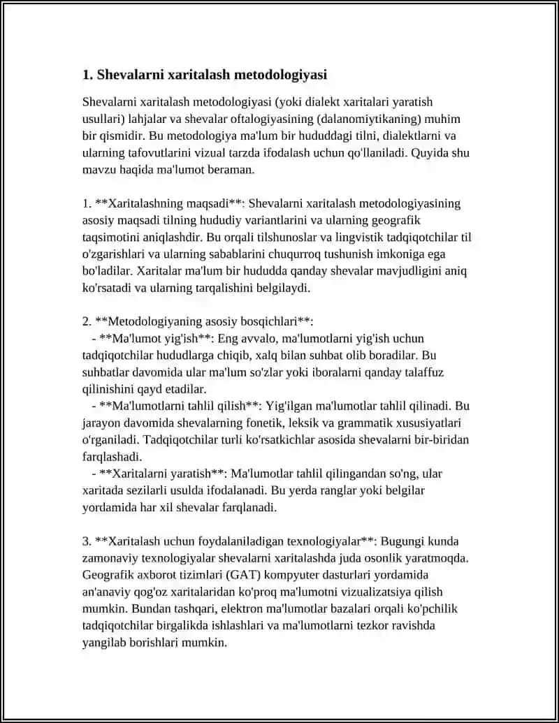 SHEVALARNING LINGVISTIK XARITASINI TUZISH 3