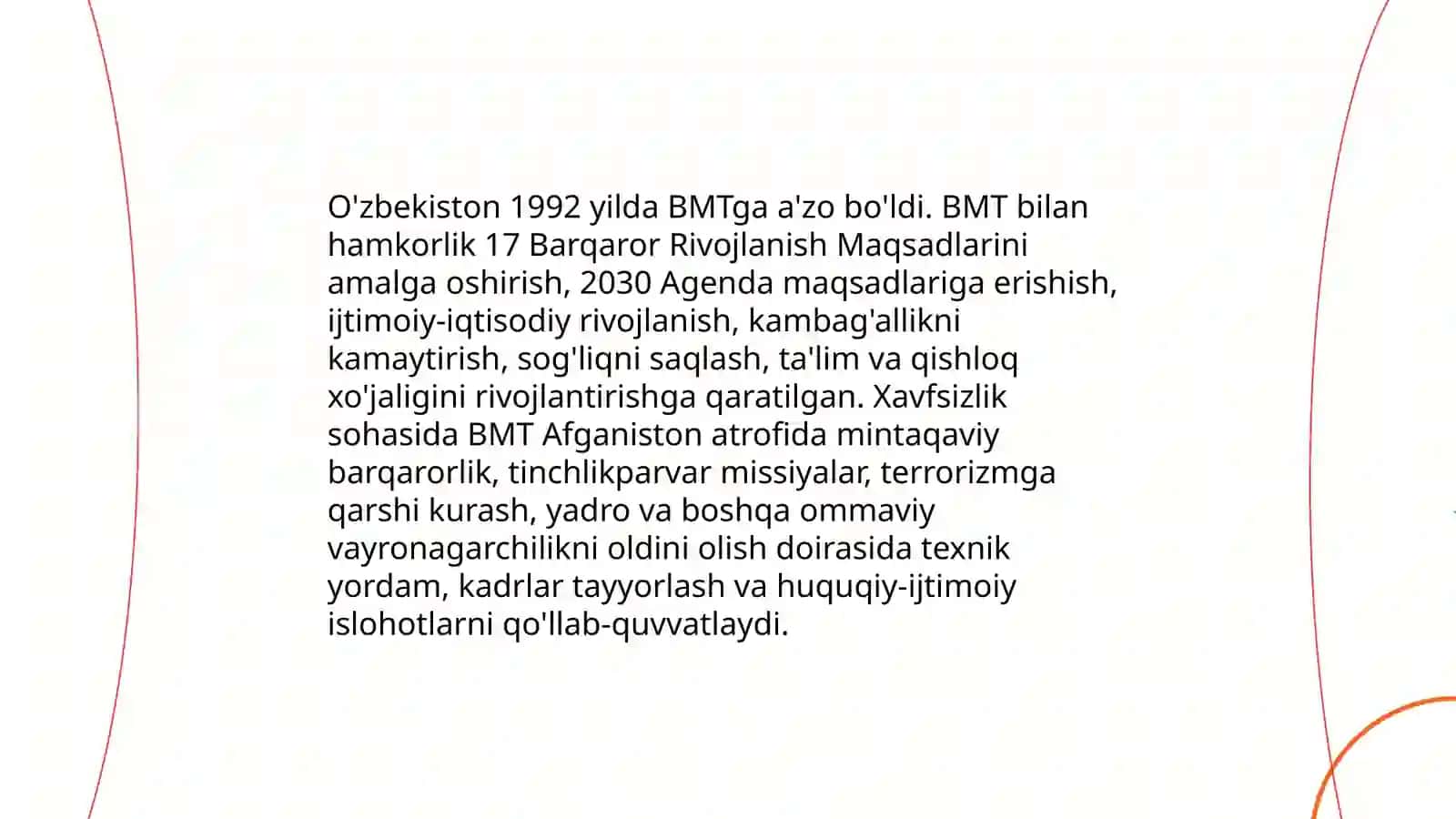 O'zbekistonning xalqaro tashkilotlar bilan hamkorlik aloqalari 3