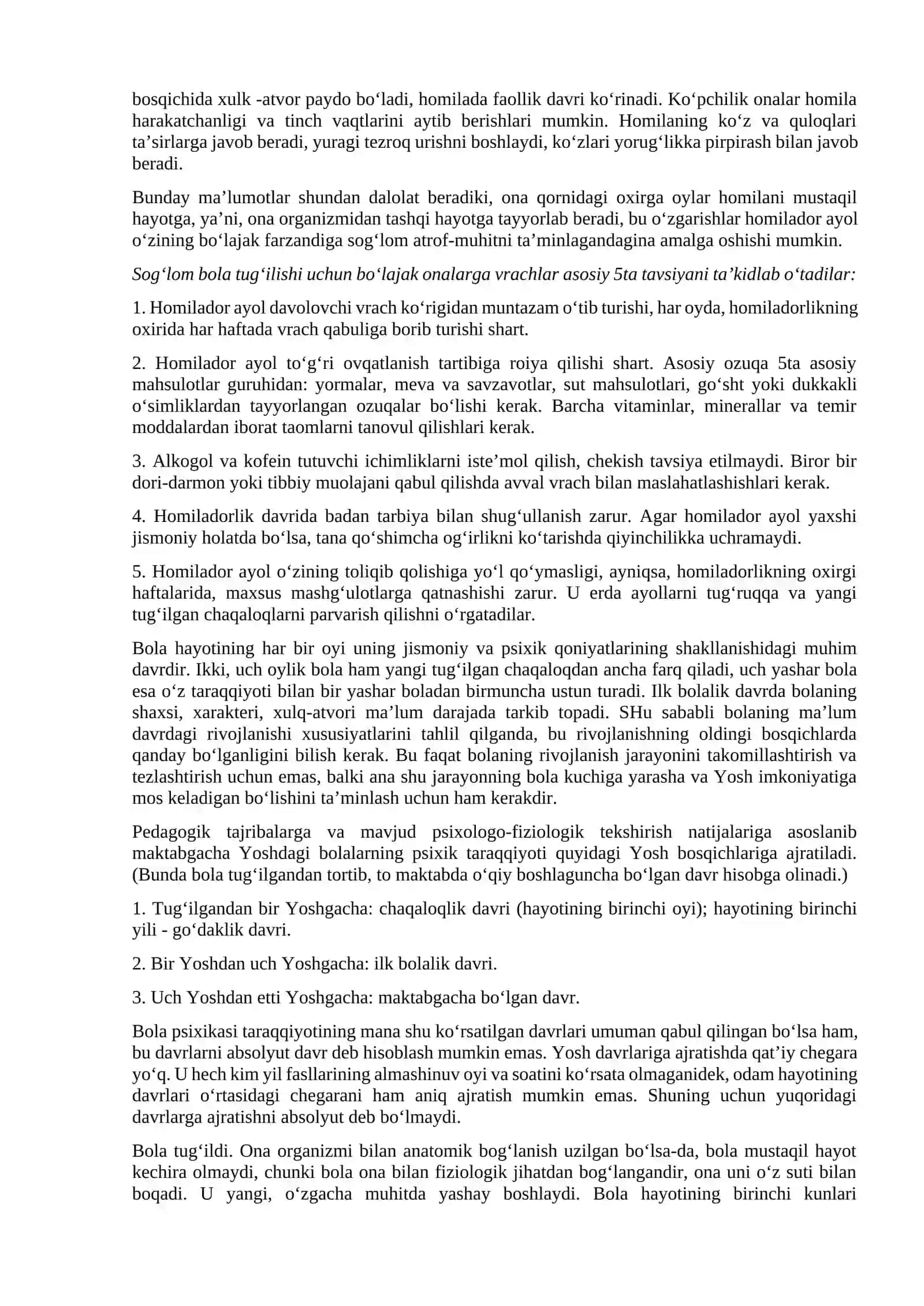 Ontogenezning ilk bosqichlarida insonning psixik rivojlanishiga xos xususiyatlar (2s) 3
