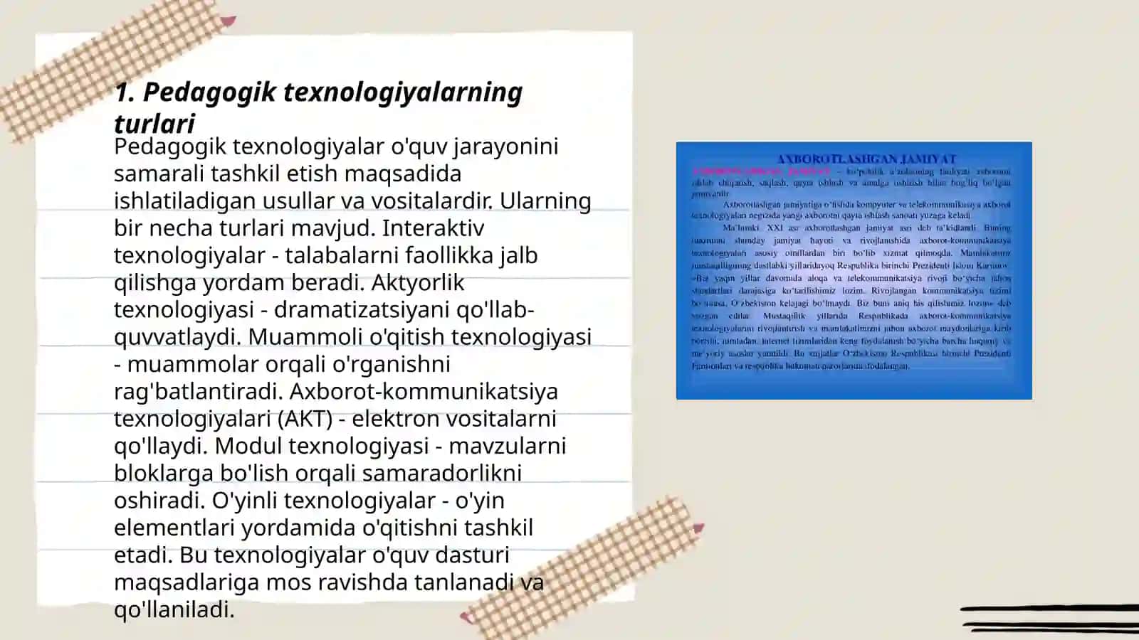 Pedagogik texnologiyalar va ularning didaktik asoslari 3