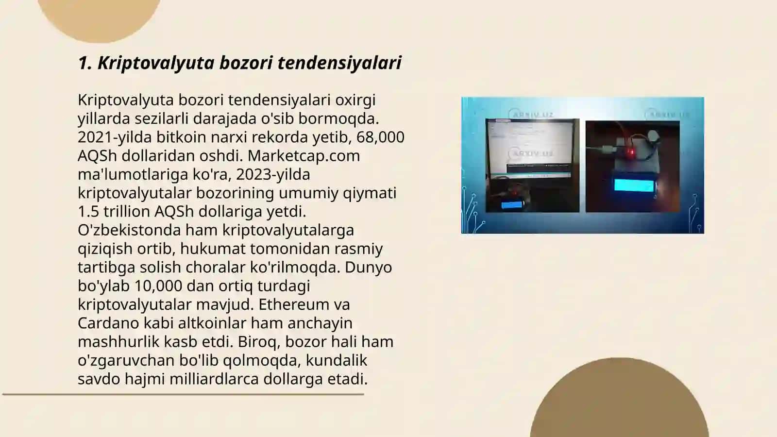 Kriptovalyutalar bozoridagi elektron tijorat 3