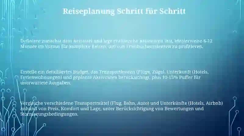 Eine Reise buchen 3