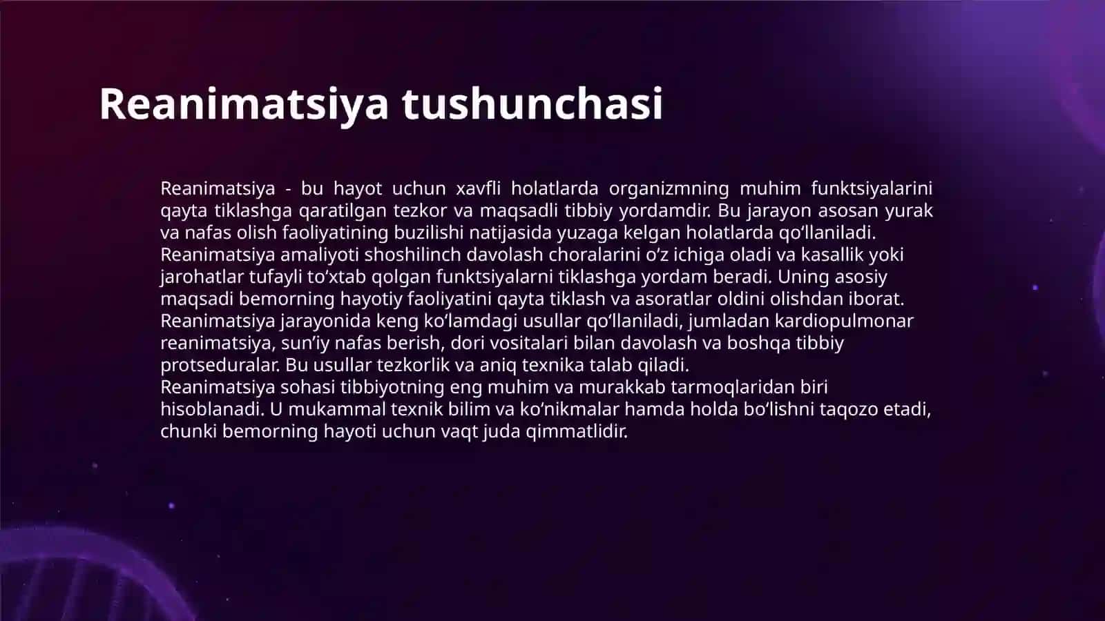 REANIMATSIYA ASOSLARI 3
