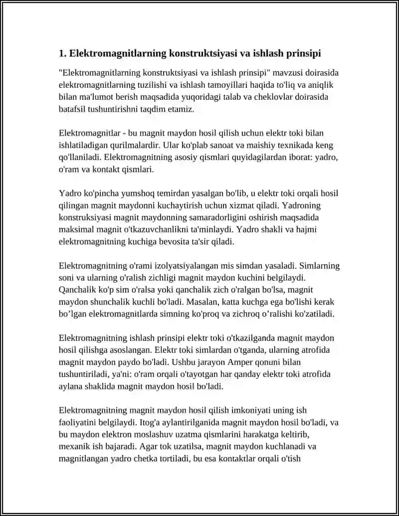 ELEKTORO MAGNITLAR VA MAGNITLI ISHGA TUSHIRGICHLAR 3