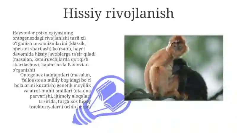 Hayvonlar psixikasining ontogenezda rivojlanishi 3