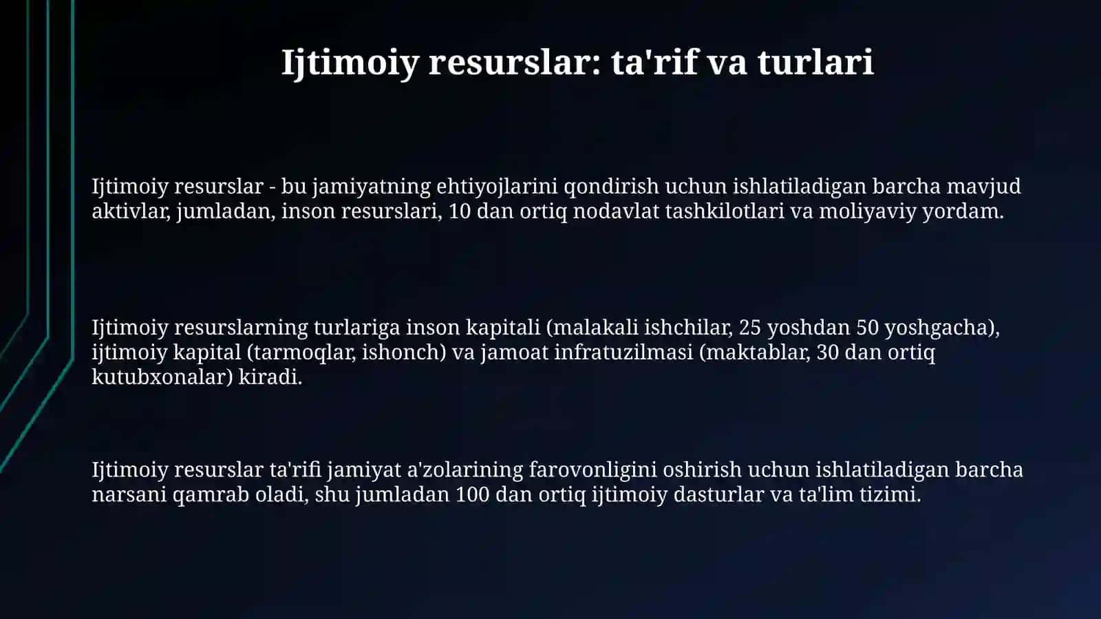 Ijtimoiy resurslar ularniboshqarishyoʻllari 3