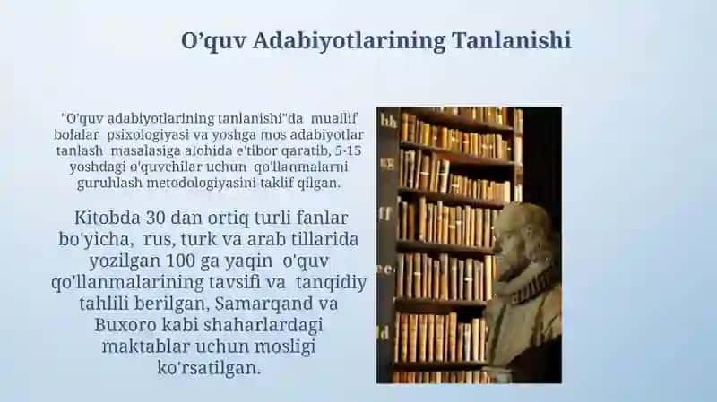 O’quv Adabiyotlarining Tanlanishi 3