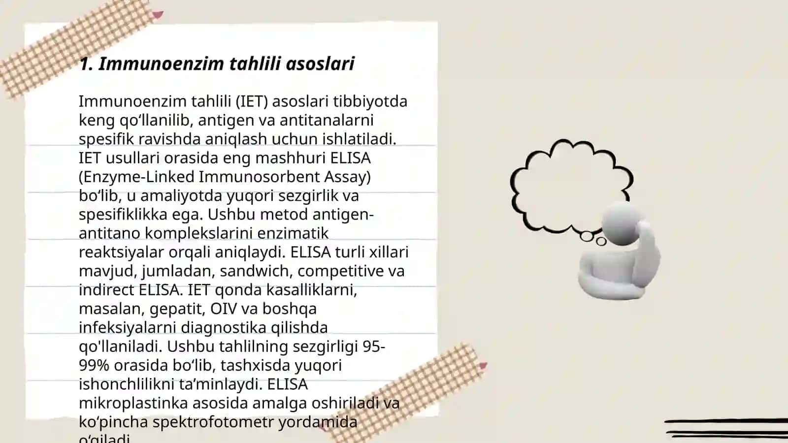 Immunoenzem tahlilining gomogen usuli 3