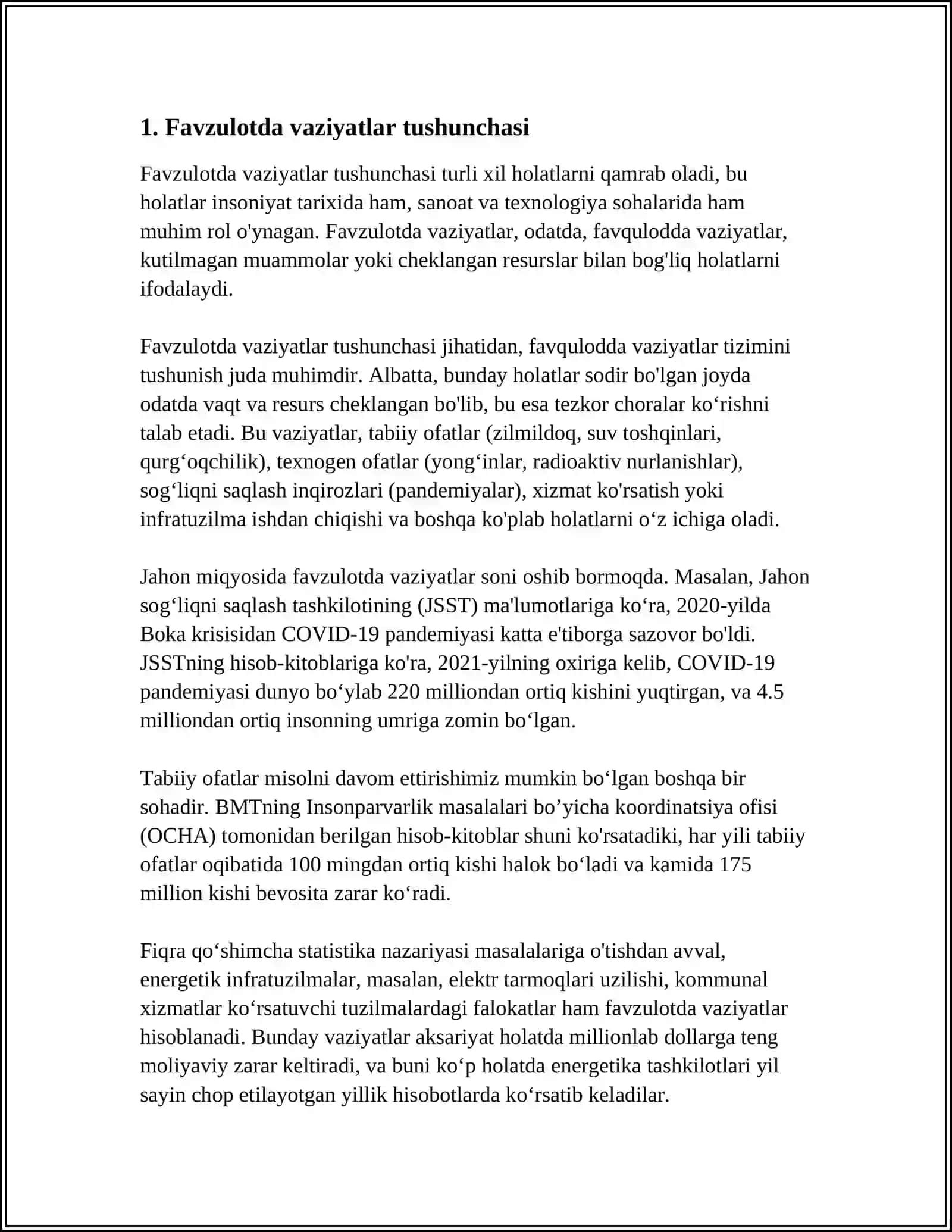 FAVZULOTDA VAZIYATLAR VA ULARNING TASNIFI 3