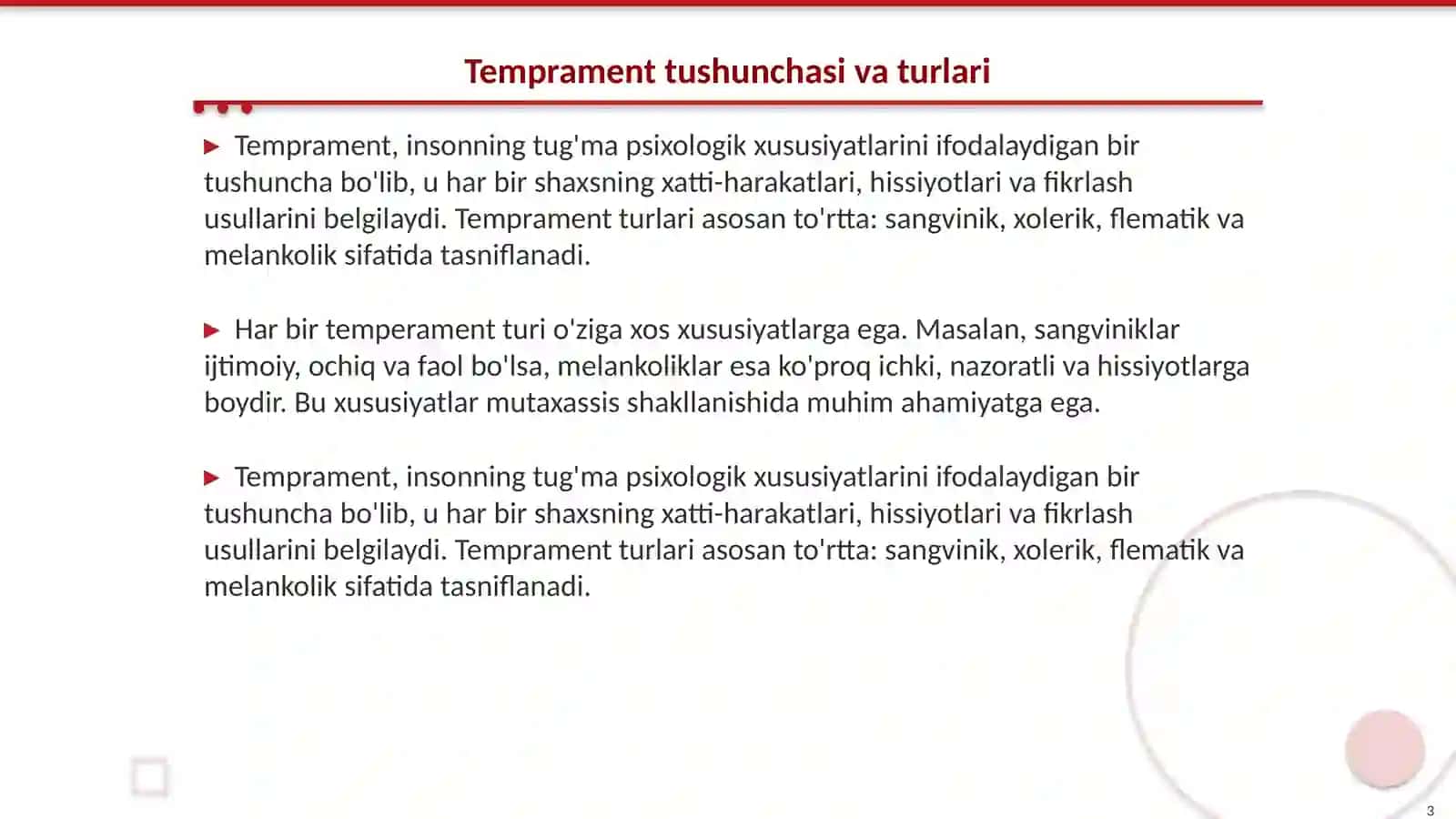 temprament xususiyatlarining mutaxasis shakllanishidagi urni 3