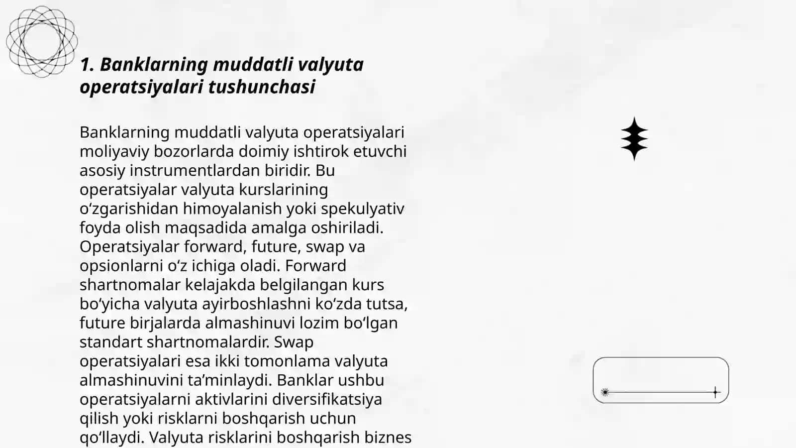 Banklarning muddatli valyuta operatsiyalari 3