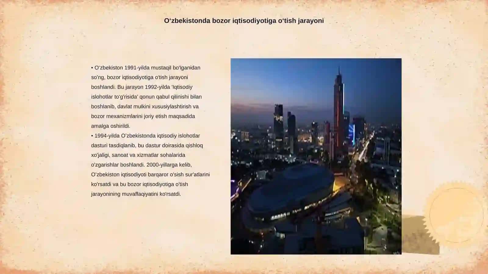 Oʻzbekistonda bozor iqtisodiyotiga oʻtish va mashinasozlik sanoati rivojlanishi 3