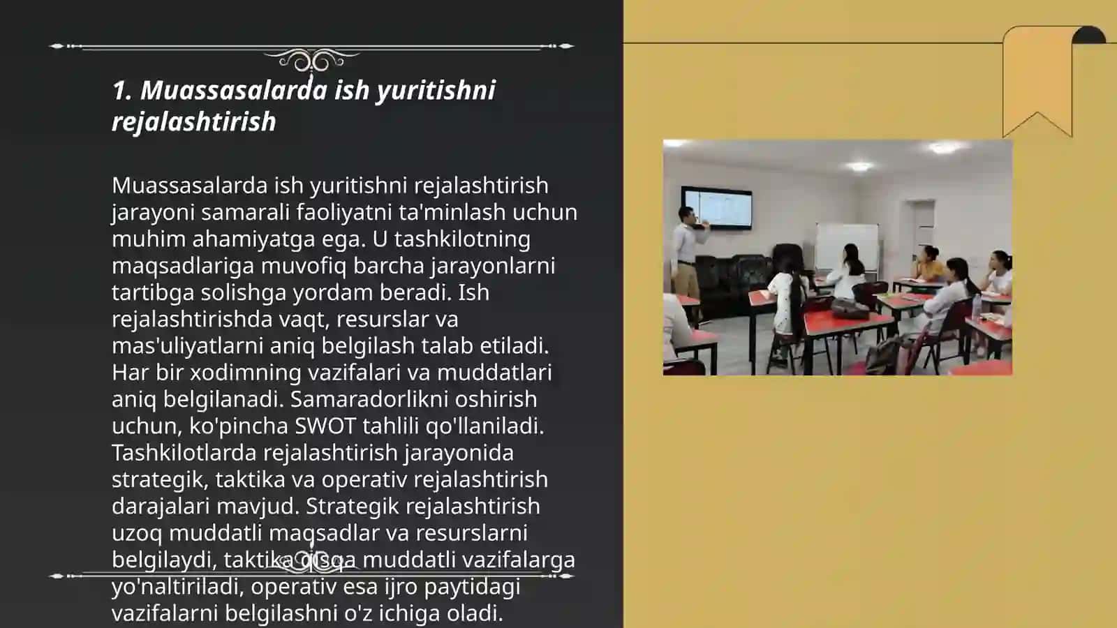 Muassasalarda ish yuritishni tashkil etish texnologiyalar 3