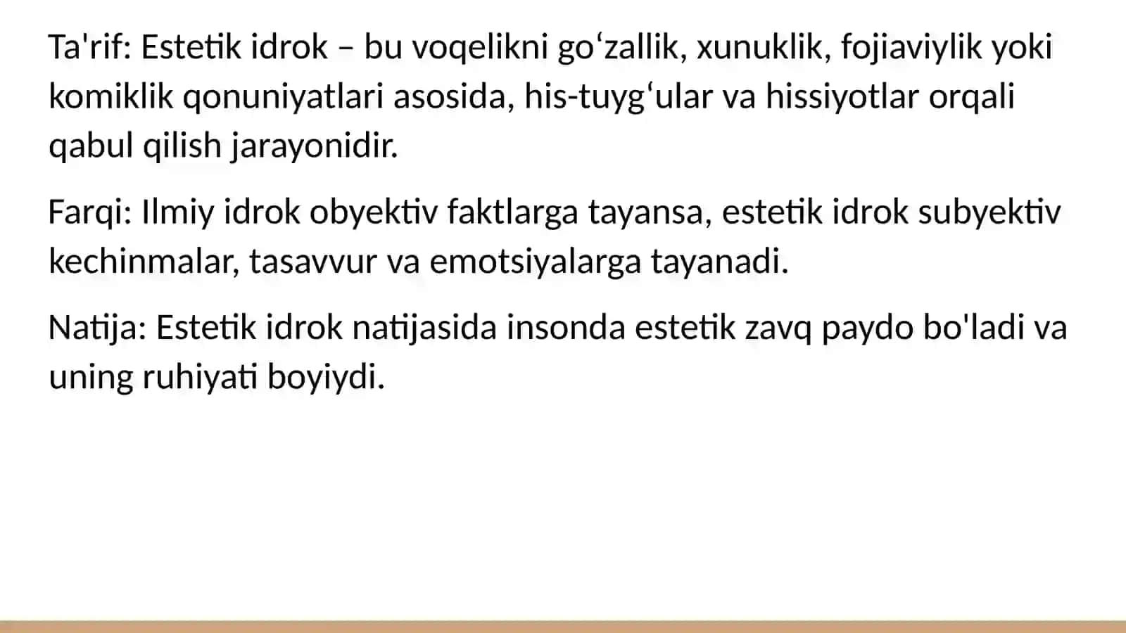 Dunyoni estetik idrok etishda badiiy asarlarning ahamiyati 3