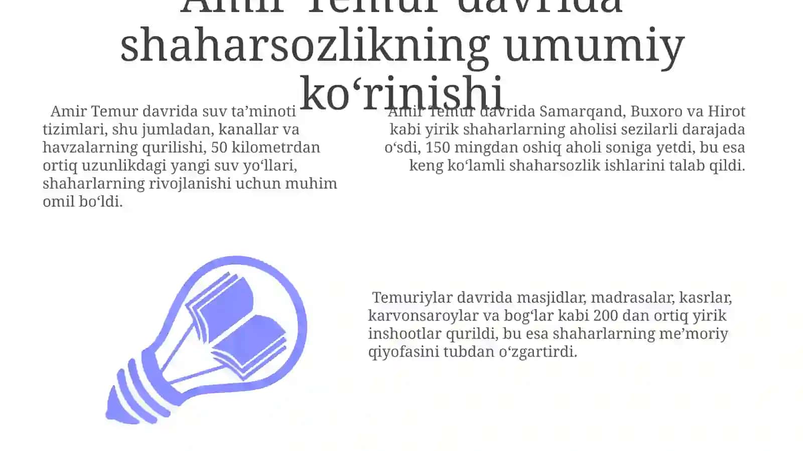 Amir Temur va Temuriylardavri shaharsozlik 3