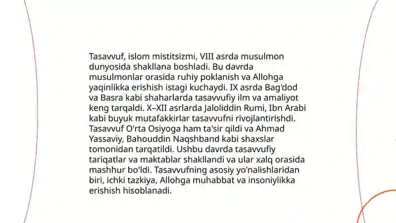 Tasavvuf ta’limotining Sharq madaniyatiga ta’siri 3