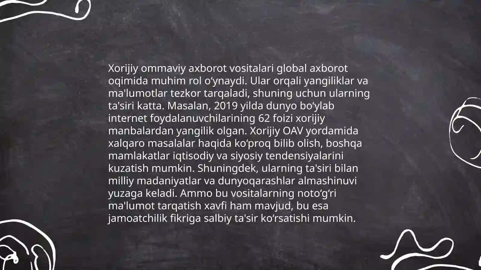 Xorijiy ommaviy axborot vositalarining mediamakondagi oʻrni 3