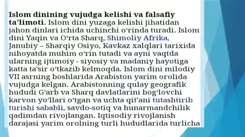 Islom dini, uning asosiy olimlari va yo‘nalishlari 3