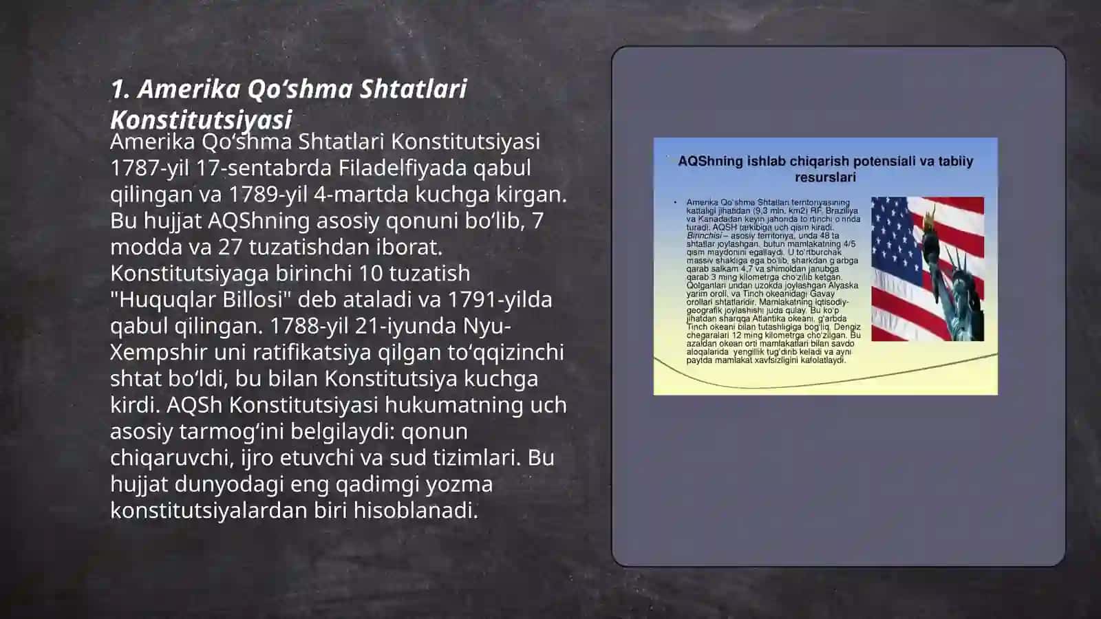 Amerika Qoʻshma shtatlari siyosiy tizimi haqida umumiy tushuncha 3