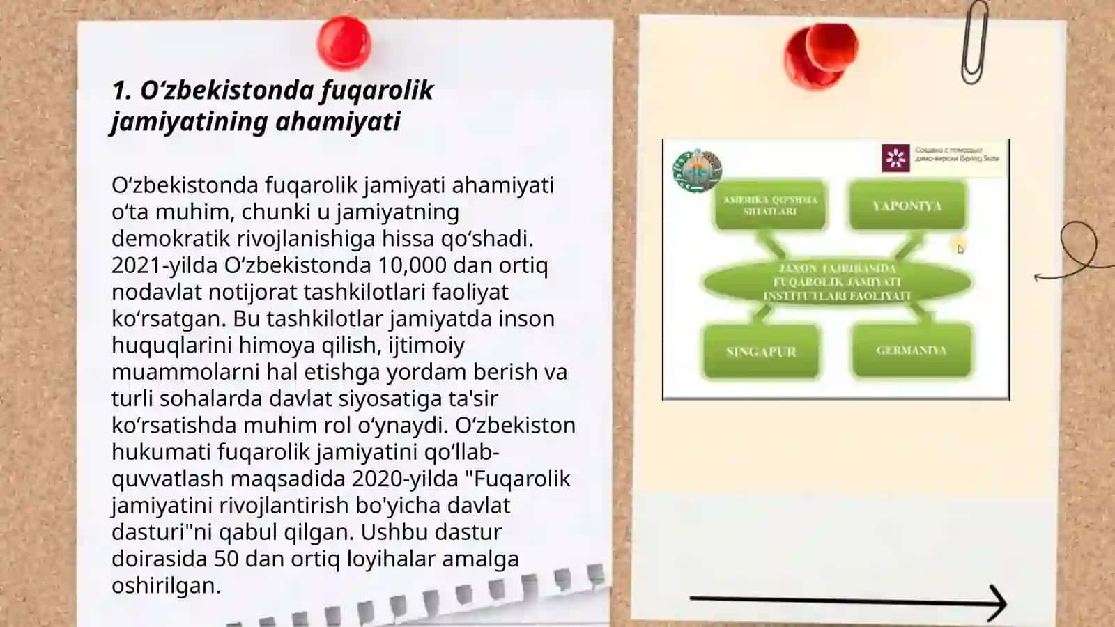 Oʻzbekistonda demokratik fuqarolik jamiyati asoslarining shakllanishi,amalga oshirilgan siyosiy islohotlar 3
