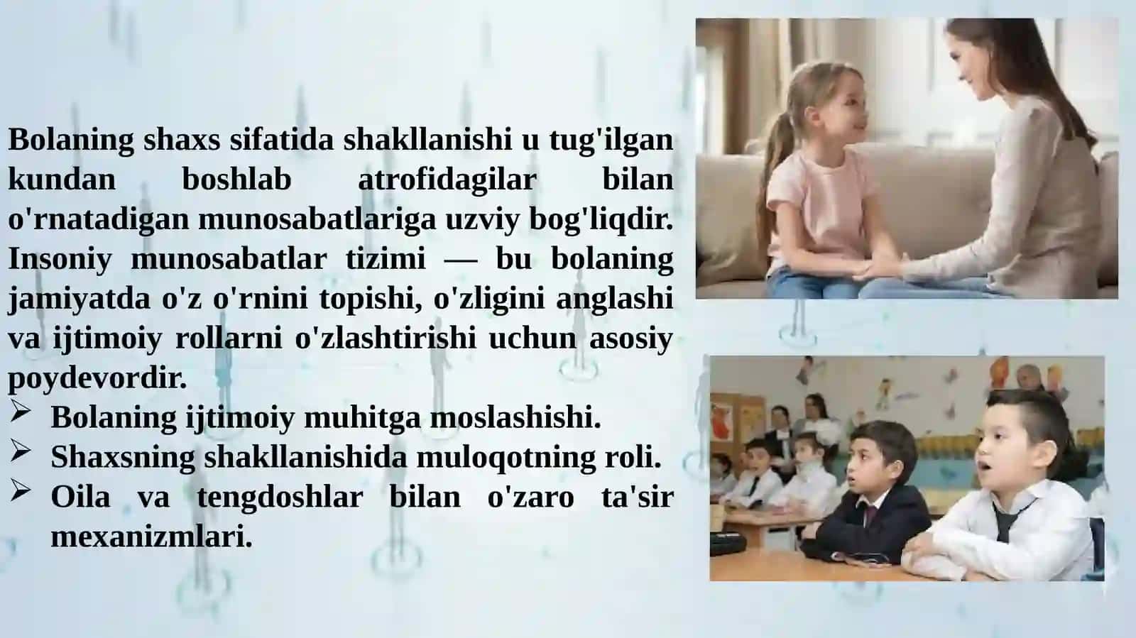 SHAXS INSONIY MUNOSABATLAR TIZIMIDA 3