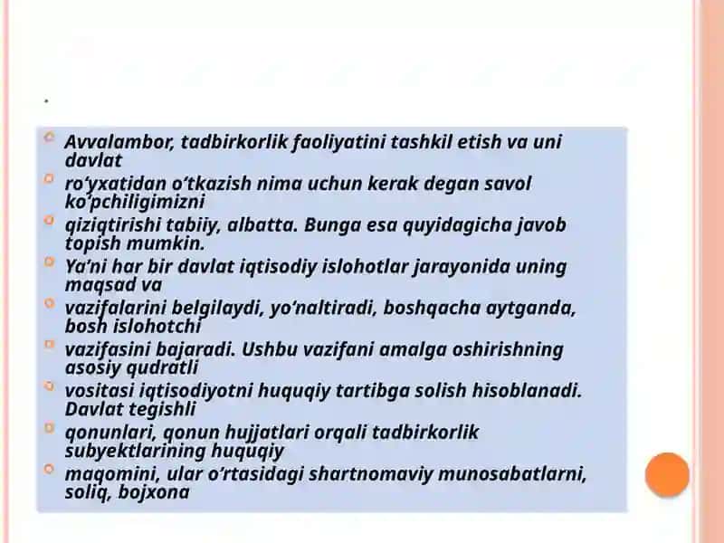 Tadbirkorlik Subyektlari Roʻyxatiga Olish va Hisobga Qoyishning Habar Doil Ish Tartibi 3