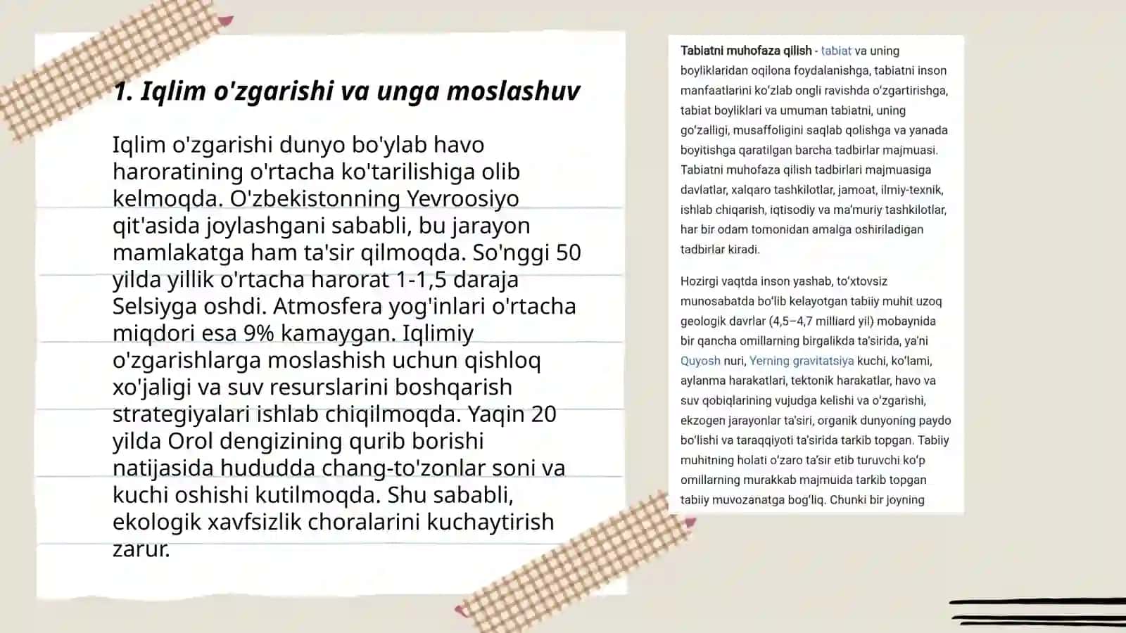 Ekologiya va tabiatni asrash 3