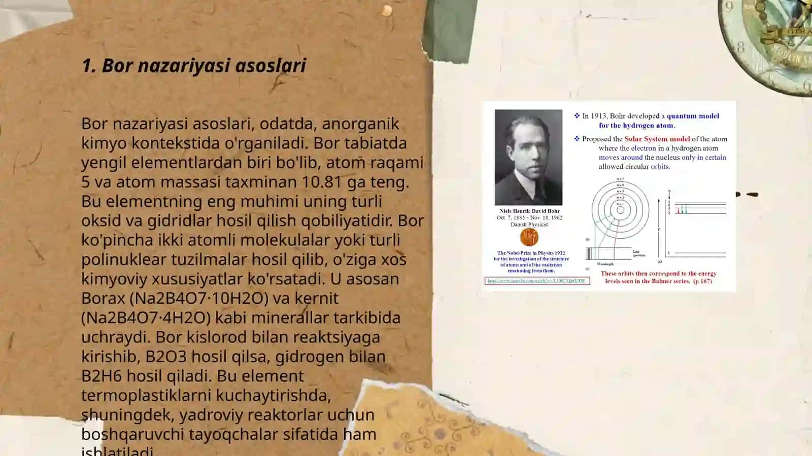 Bor nazariyasi asoslari 3