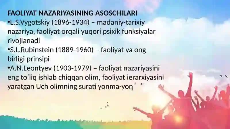 Faoliyatnazariyasi 3