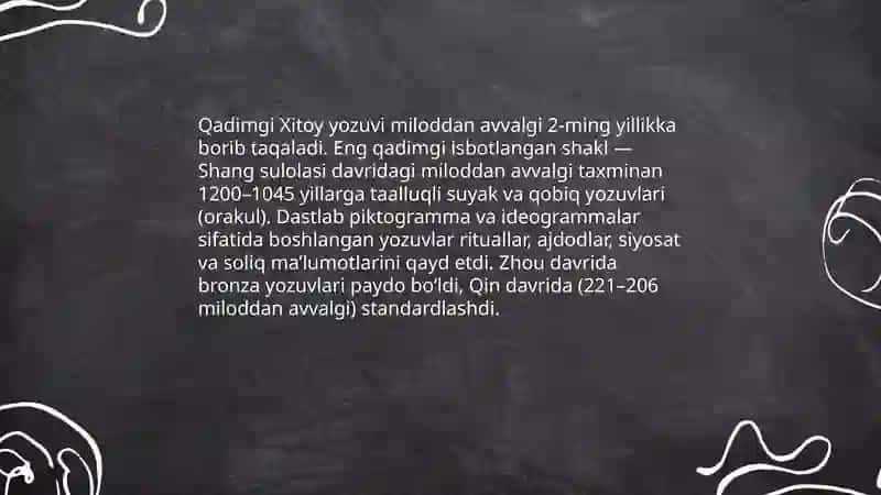 Qadimgi Xitoy yozuvi tarixi 3