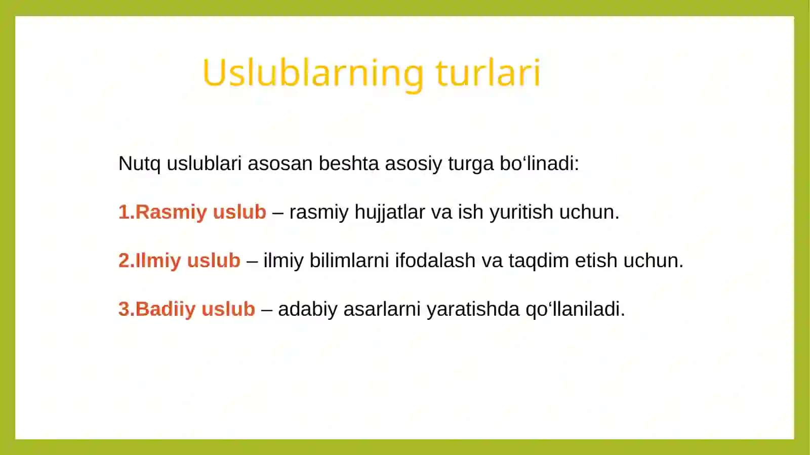Nutq uslublari 3