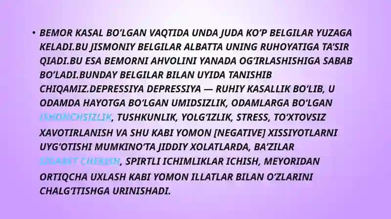 Bemorlarning nevrotik holatlari tahlili 3