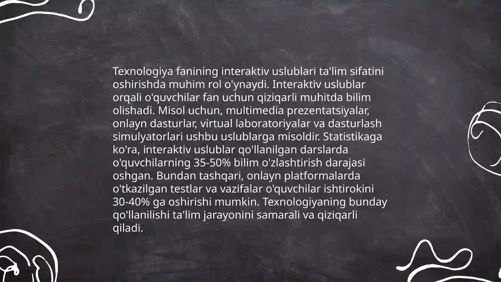 Texnologiya fani o’qituvchisining farqli jixatlari 3