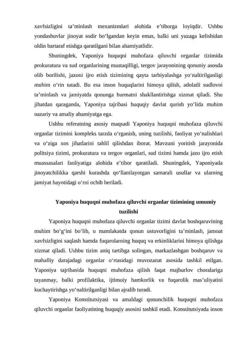 Yaponiya huquqni muhofaza qiluvchi organlar tizimi 3