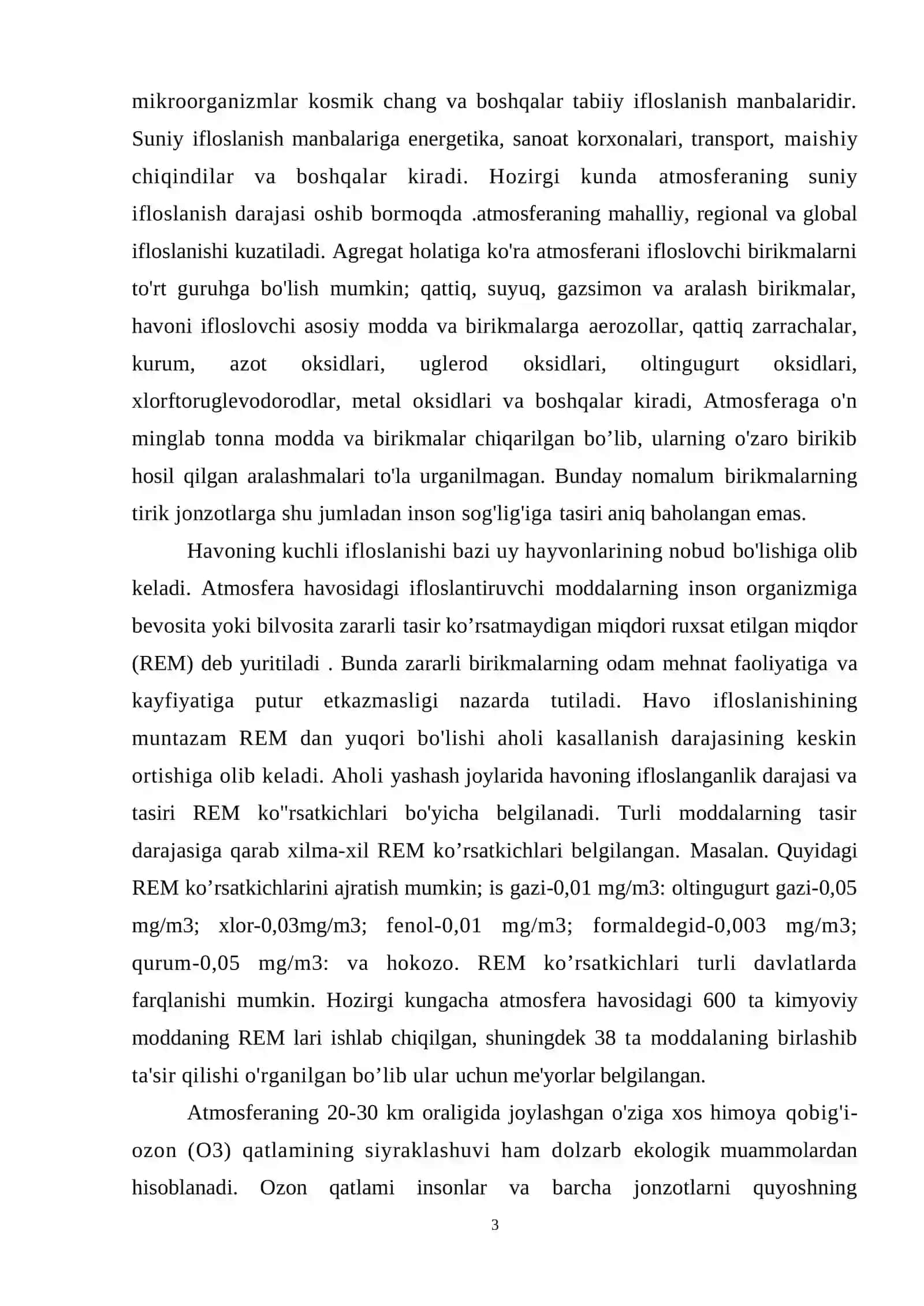 Havoning mahalliy va mintaqaviy ifloslanishi 3