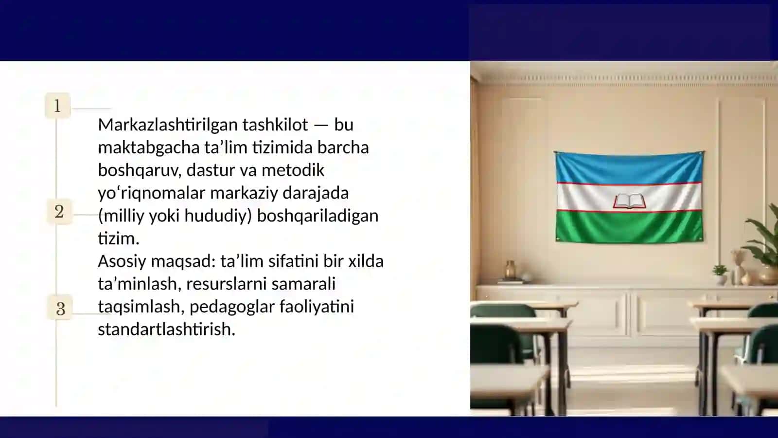 Maktabgacha ta'lim markazlashtirilgan tizimlar 3