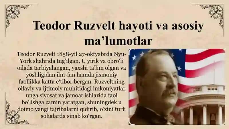 Teodor Ruzveltning tarixdagi o‘rni 3