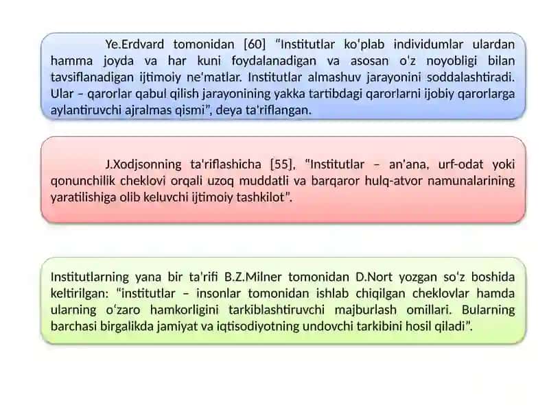 INSTITUTLAR VA ULARNING JAMIYAT RIVOJLANISHIDAGI ROLI 3