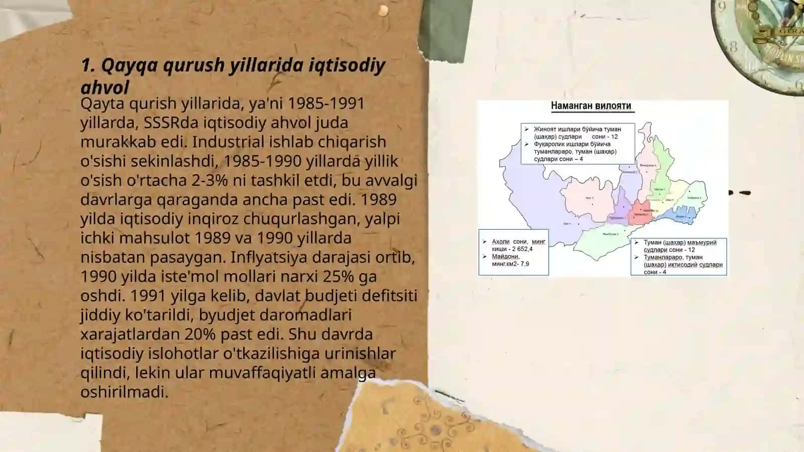 Qayqa qurush yillarida O'zbekistonnini ijtimoiy-siyosiy vaziyat 3