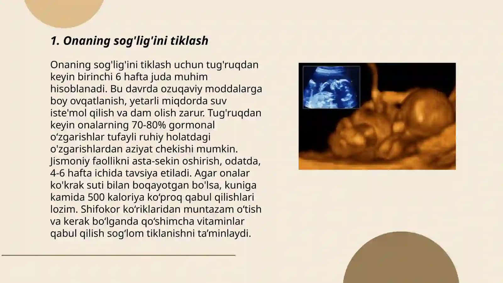 Postnatal ontagezezning asosiy davrlari 3