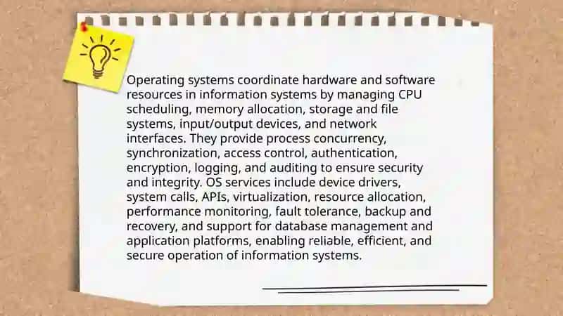 Operating systems in Information systems 3