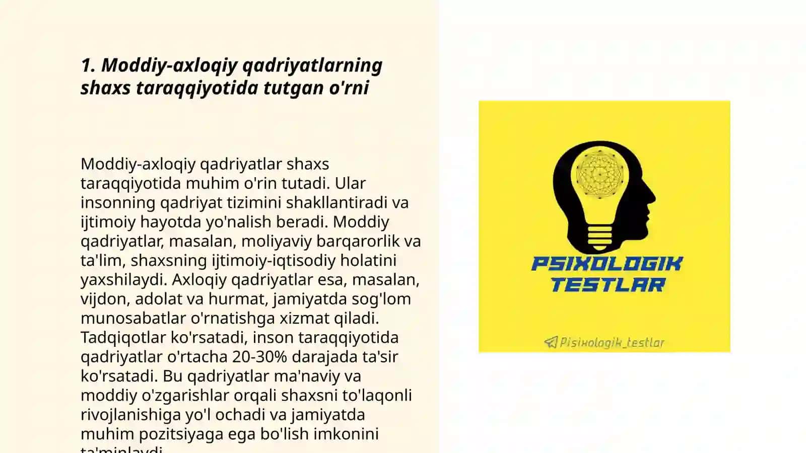 Moddiy,axloqiy-psixologik,intim-shaxslik adaptatsiyalari 3