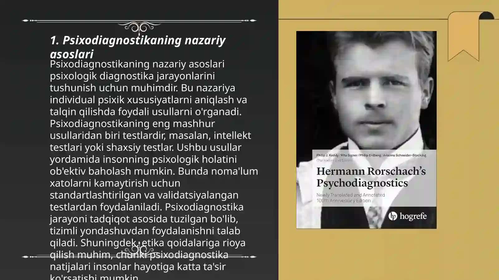 Psixodiagnostika va eksperimental psixologiya fanining asosiy 3