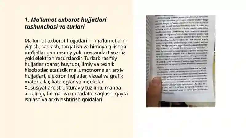 Ma’lumot axborot hujjatlari 3