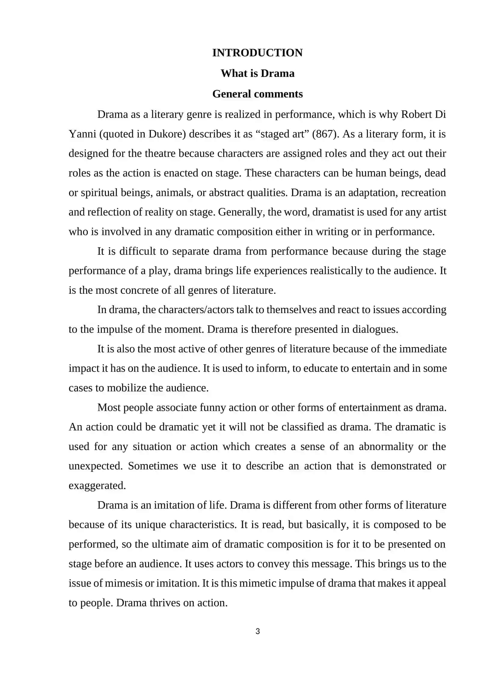 PECULARITIES OF DRAMA 3