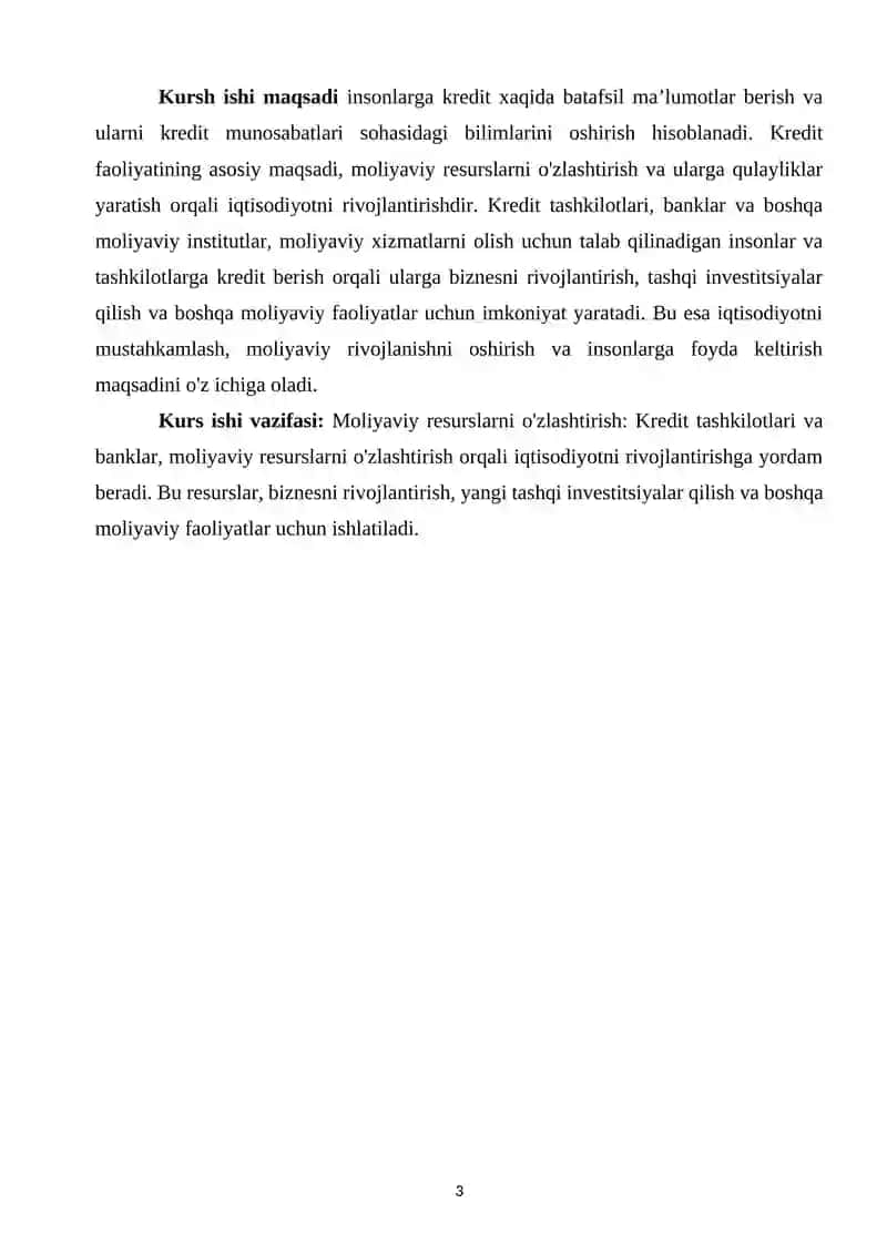Kredit va uning hozirgi zamon shakllari 3